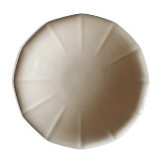 Powder pink earthenware fruit cup, Digoin Sarreguemines