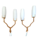 Brutalist wall sconces – Maison Arlus – Vintage 1960