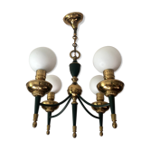 Lustre directoire vert et or
