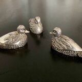 2 pepper shakers, 1 Silea salt shaker, duck shape