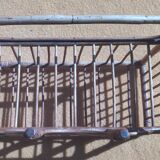 Rattan shelf, several boxes