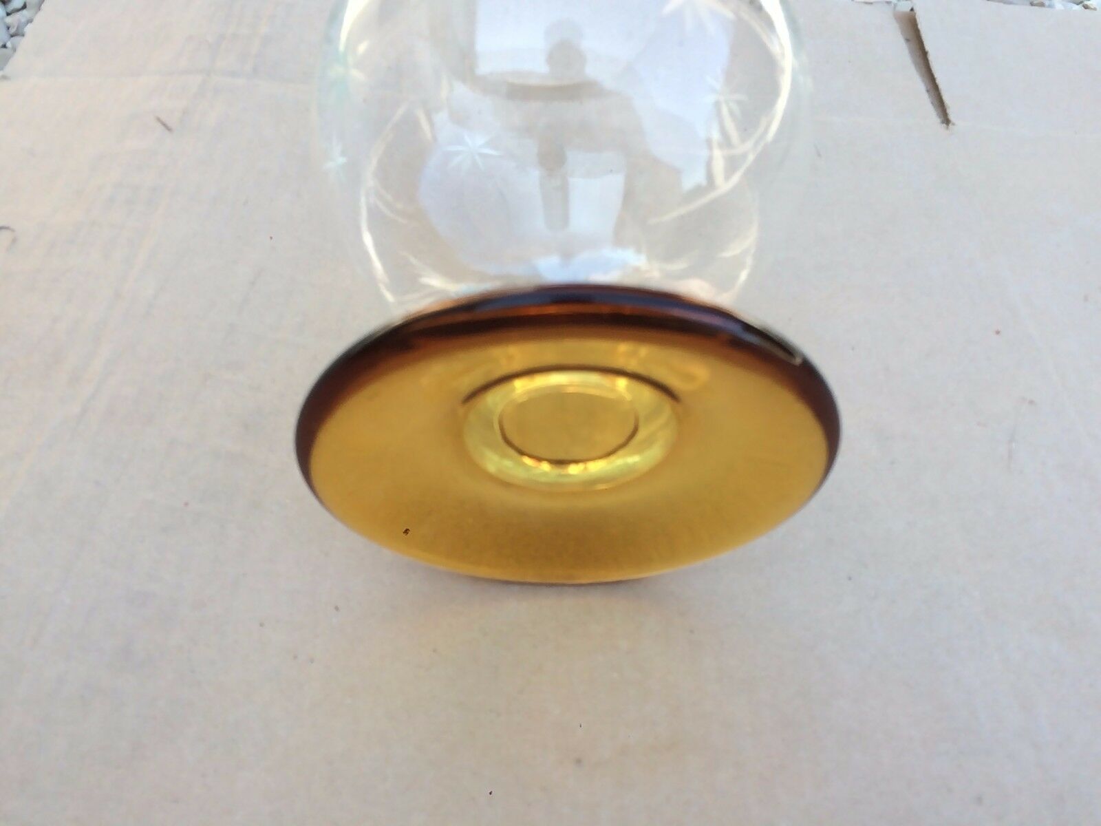 Vase cut glass ball