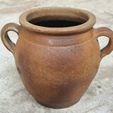 Antique French grespot confit pot