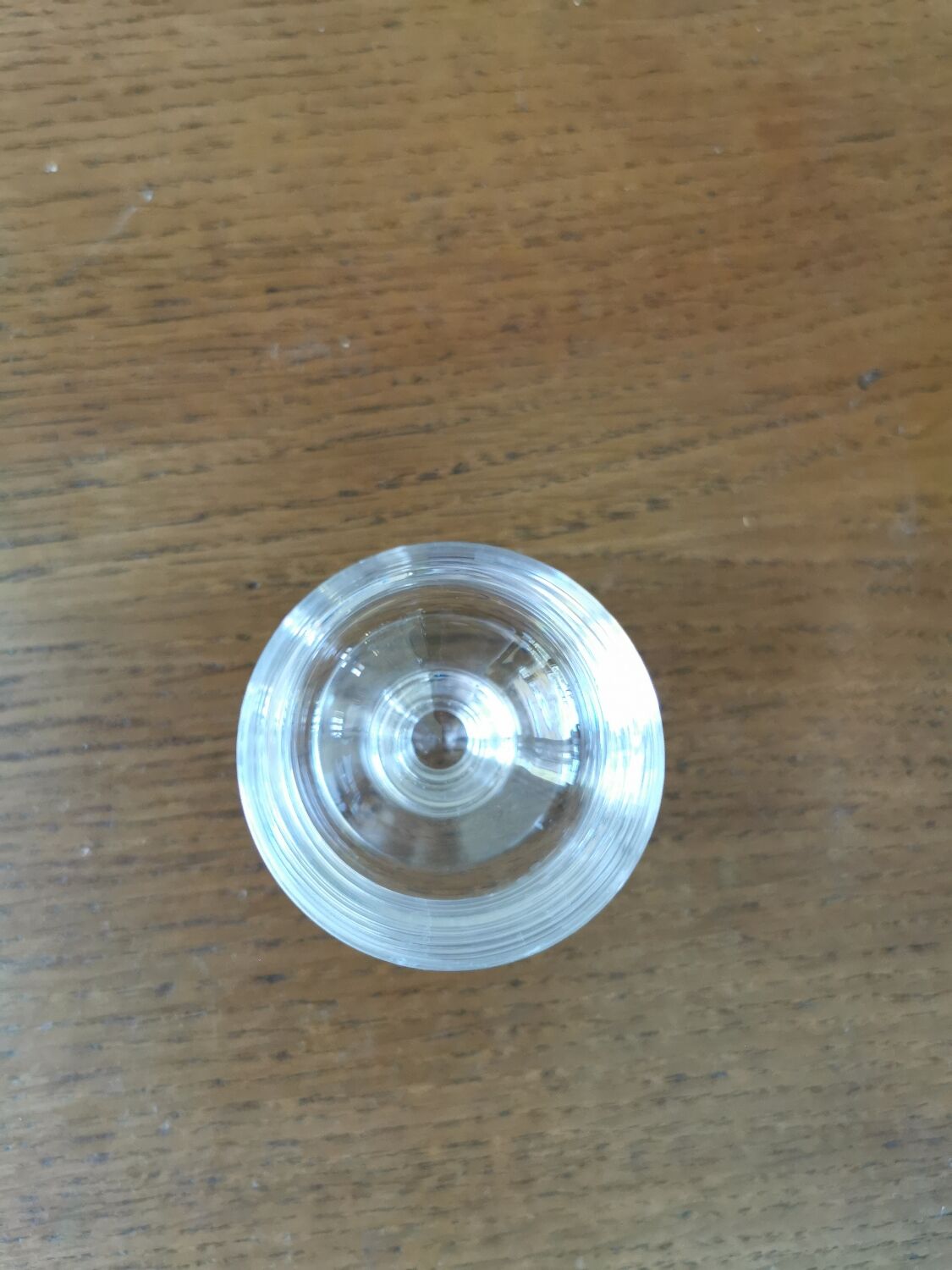 6 vintage crystal digestive glasses