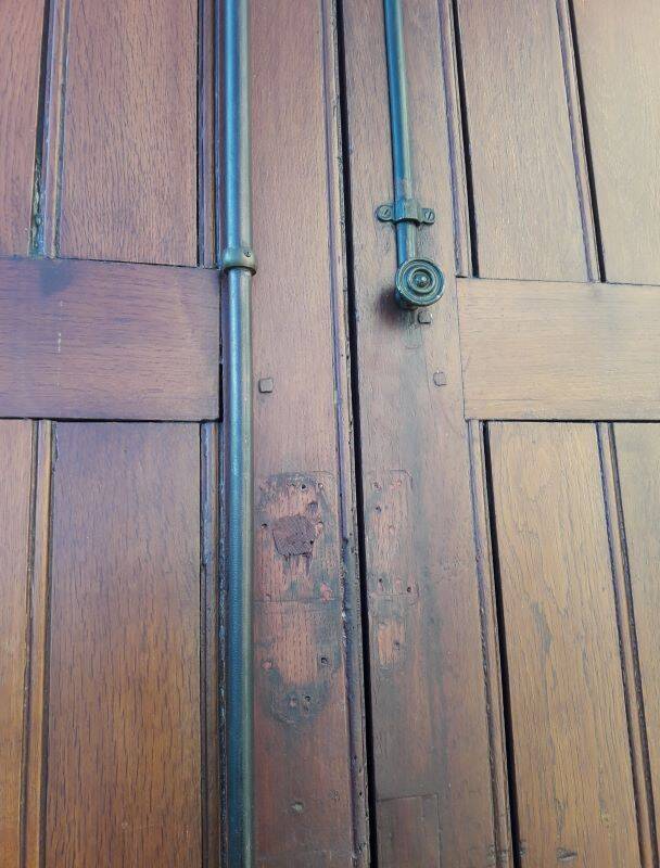 Double entrance door 227x142.2cm oak multi-point lock and frame