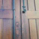 Double entrance door 227x142.2cm oak multi-point lock and its frame