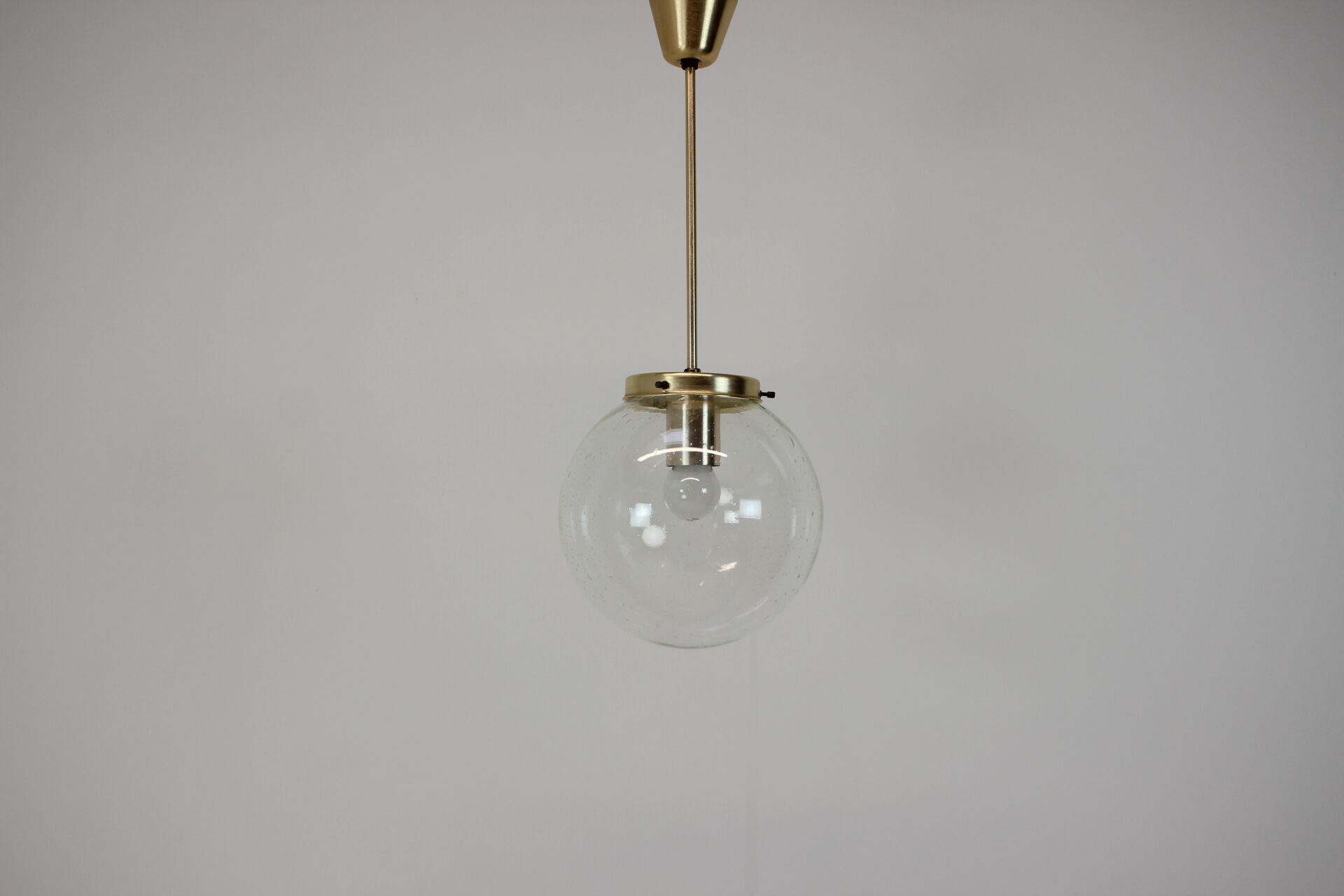 Mid-Century Glass Pendant/Kamenicky Senov, 1970's