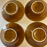 Set of 4 Sarreguemines Domino cups