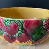 Sarreguemine slip salad bowl