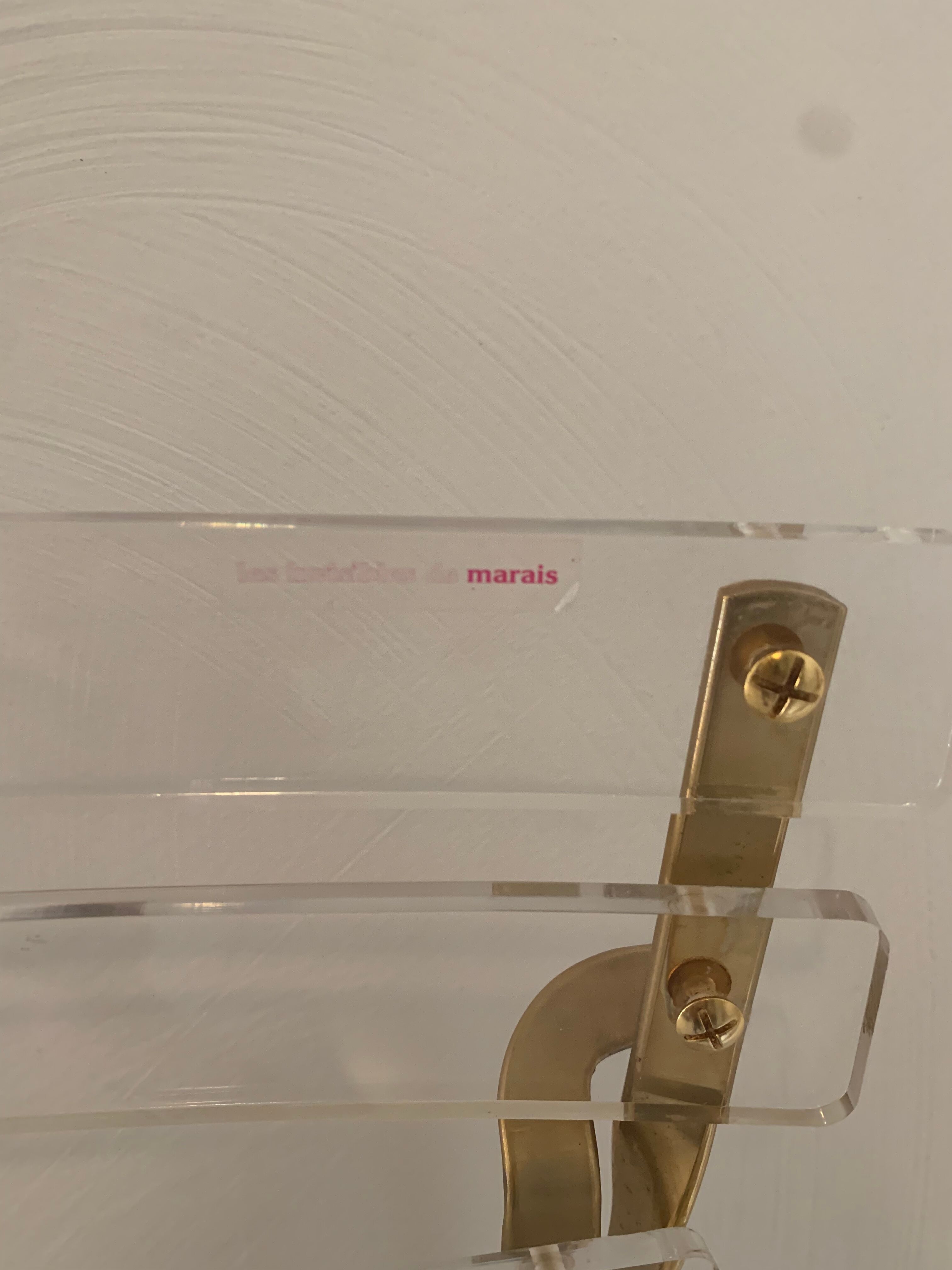 Plexiglass folding chairs