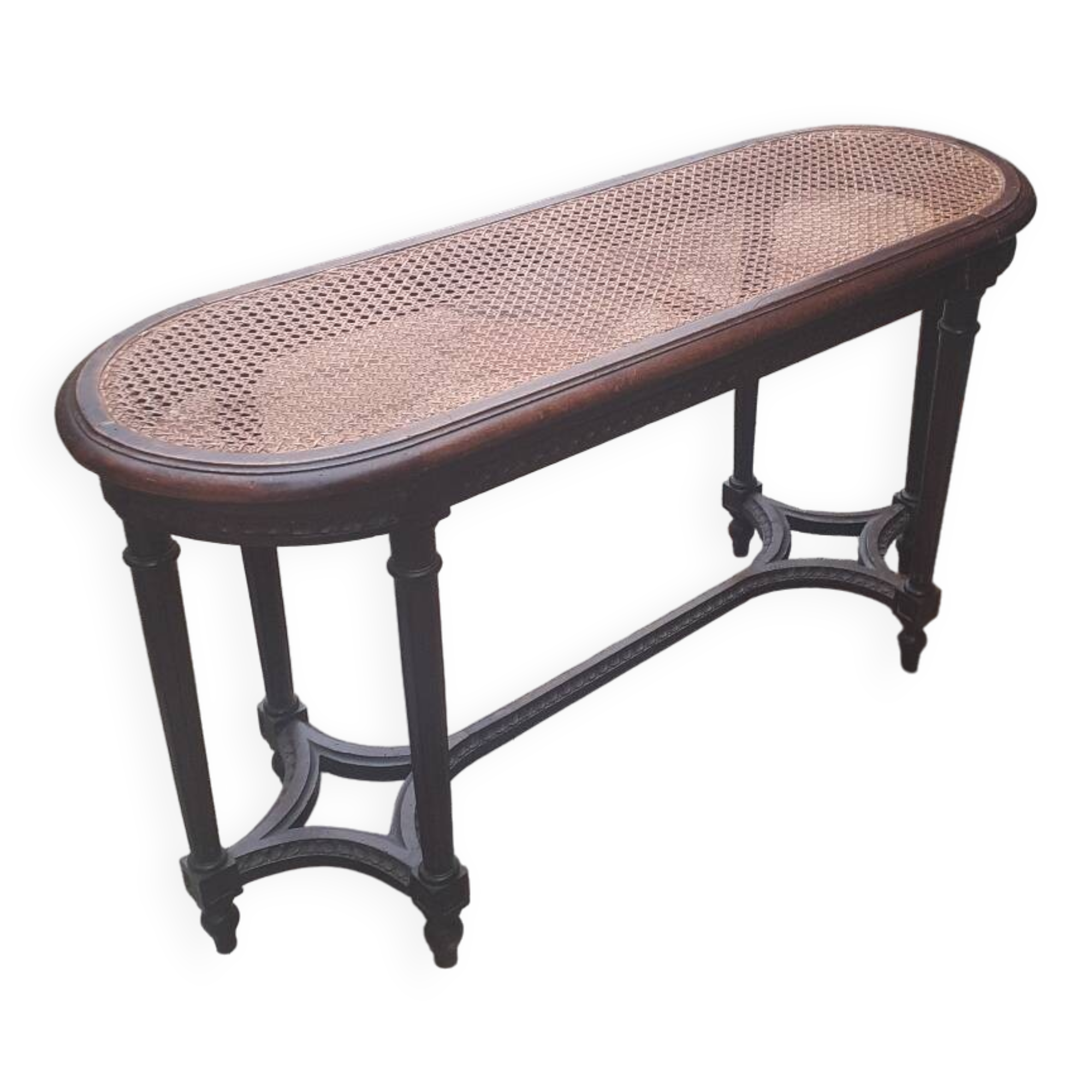 Cannes Louis XVI style wooden bench