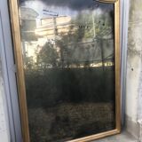 Golden mirror with sheet 151 x 103 cm