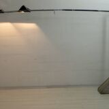 Mid-Century Modern Italian Steel and Travertine Floor Lamp, 1970s