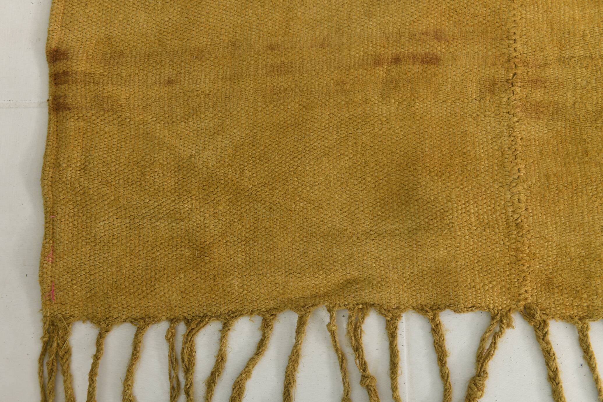 6x9 Mustard Yellow Handwoven Kilim Rug, Area Rug For Home Decor, 168x270 Cm