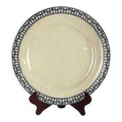 Plat rond terre de fer Salins, fin XIXe s.- début XXe s.