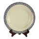 Round plate made of iron earth from Salins, late 19th century - early 20th century.