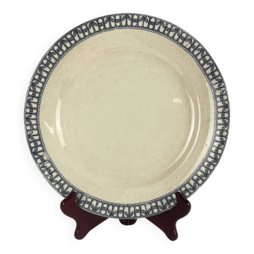 Plat rond terre de fer Salins, fin XIXe s.- début XXe s.