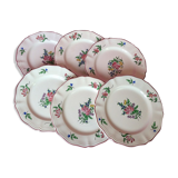 Set of dessert plates from the Lunéville manufacture
