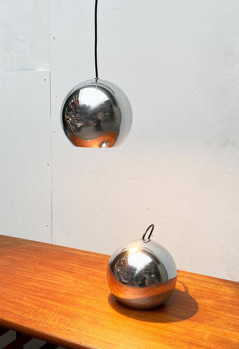 Mid-century modern space age pendant lamps, 1960s, set of 2.