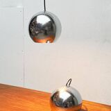 Mid-century modern space age pendant lamps, 1960s, set of 2.