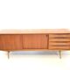 Enfilade teck 1960, 'Paola' par Oswald Vermaercke pour  V-Form