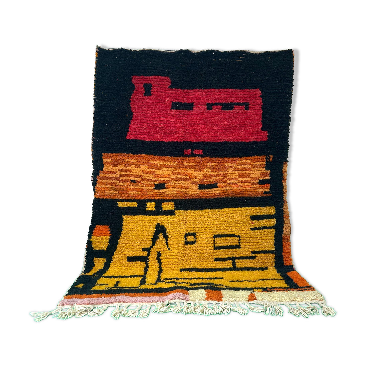 Large artisanal Moroccan rug 2.5 x 1.5 m