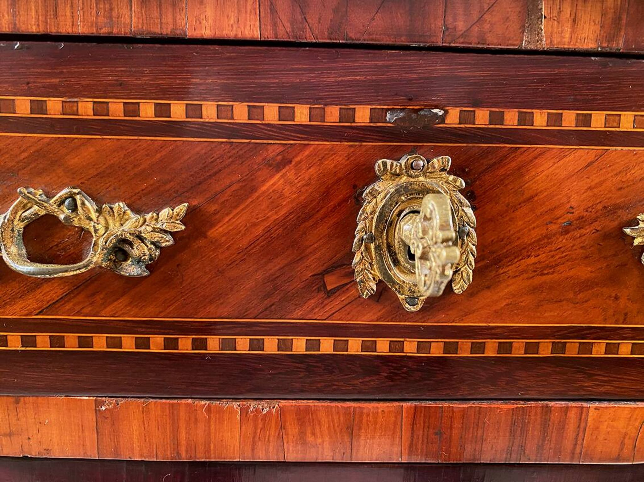 Elegant Louis XVI style chest of drawers, late 19th century