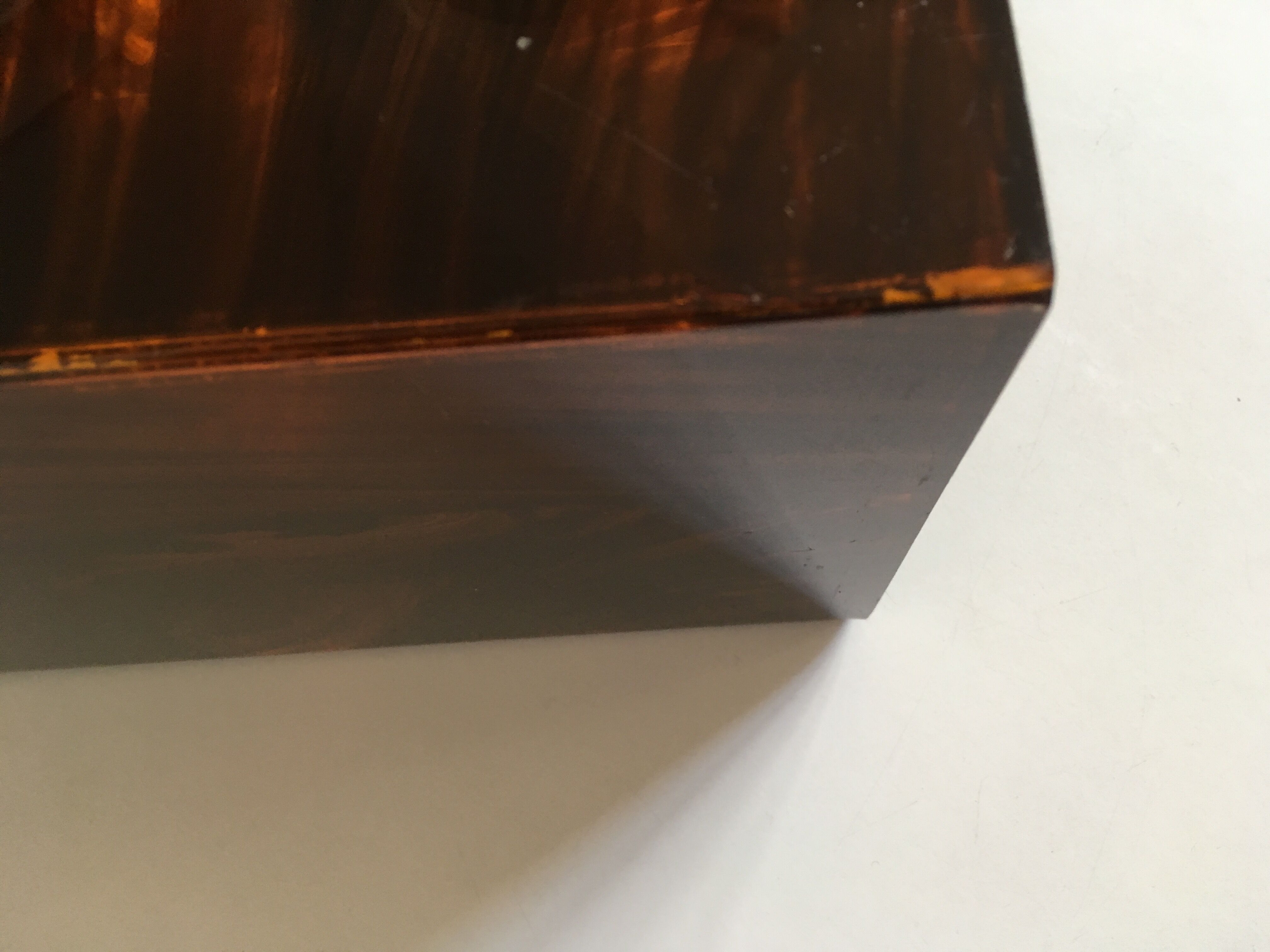 Porte parapuie de Lucite écaille Pompidou era années 70