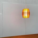 Mid-Century Wooden Cocoon Pendant Lamp