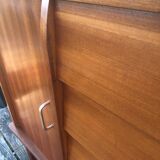 Scandinavian chest of drawers with 4 drawers and storage, circa 60's