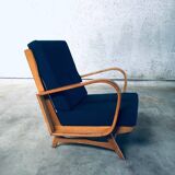 Mid-Century Modern Bentwood Lounge Chairs, Belgium, 1950s, Set of 2