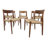 Niels Møller model 77 dining chair teak new papercord