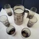 Luminarc vintage smoked glass orange juice set