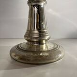 Cup in blown mercury and gilded glass called "sulfide", floral decoration engraved with