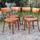 4 chaises bistrot suisses Horgen type années 50