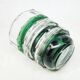 Postmodernist vase, green crystal glass, Germany, 1960s