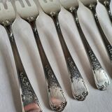12 silver-plated dessert forks Guildar