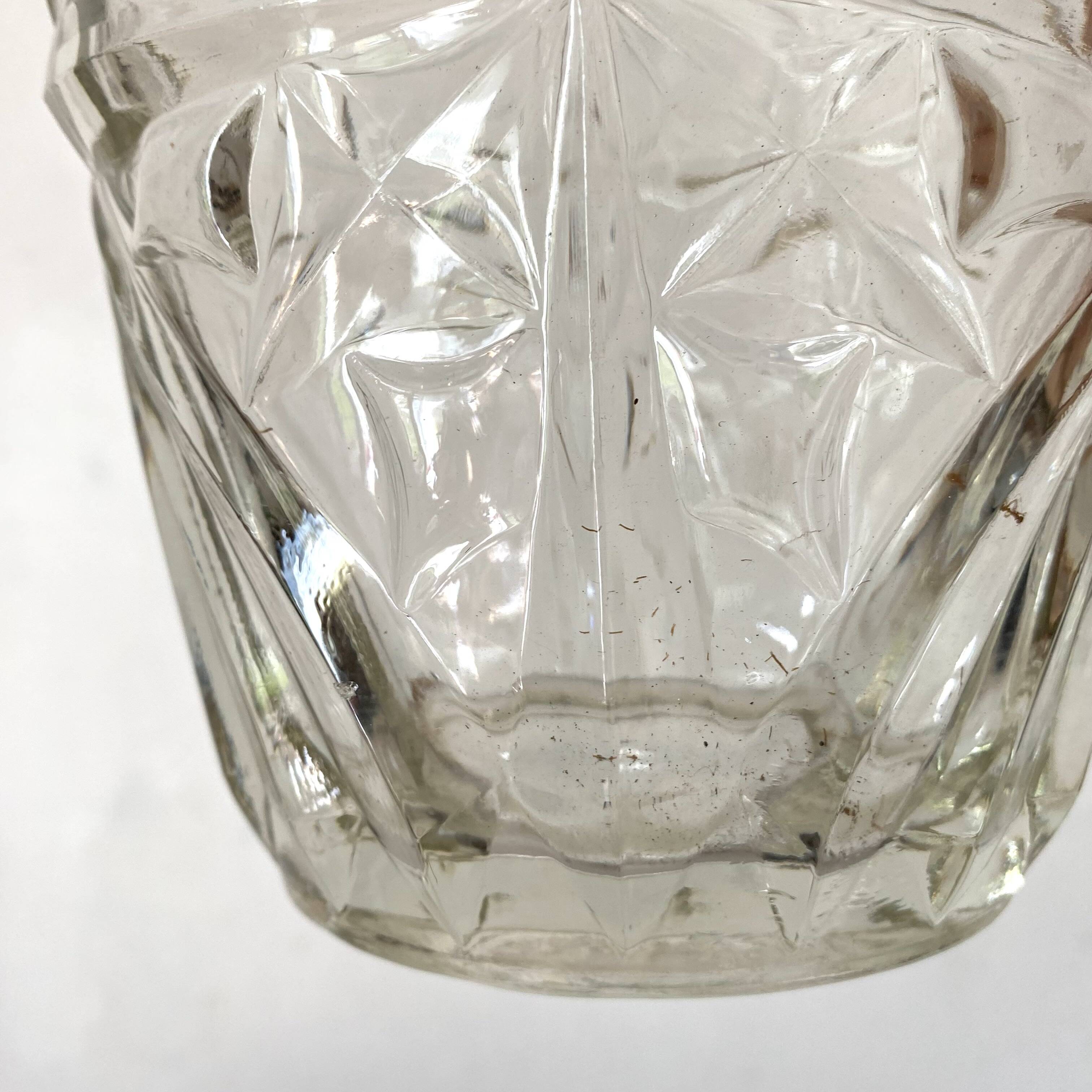 Italy pressed glass pitcher