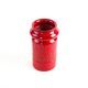 Red ceramic vase, German design, 1960s, made in West Germany