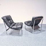 Une paire de fauteuils Pixi des années 1980 conçues par Gillis Lundgren pou