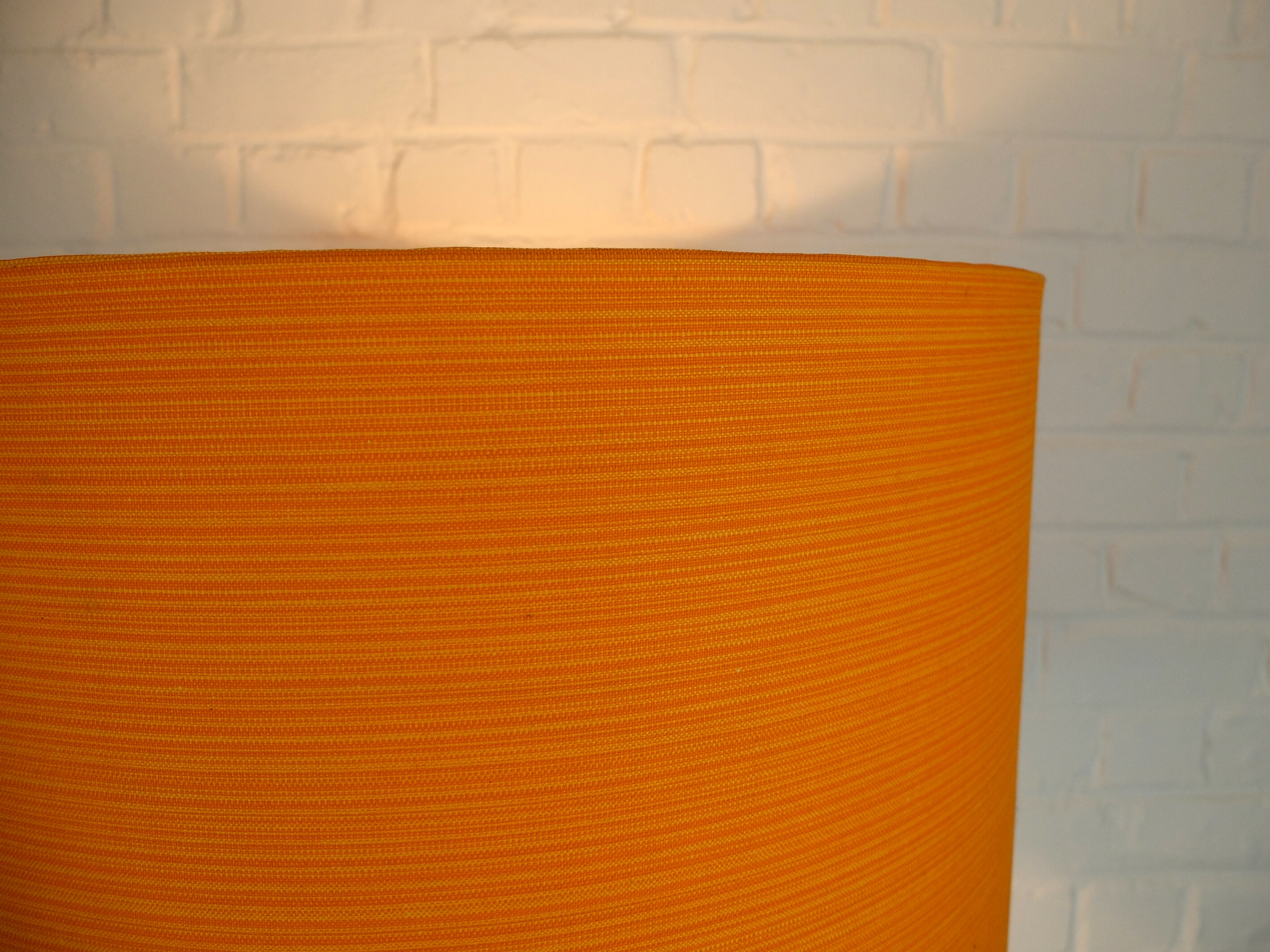 Adjustable Space Age table lamp, original orange lampshade, Staff Leuchten, Germany 1970