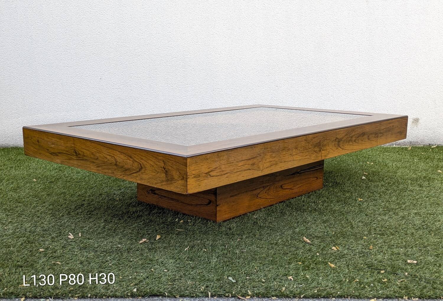 Roméo Rega Coffee Table, Pine Scales, Vintage 1970 Design