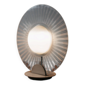 Lampe de design postmoderne en verre des années 80 vintage