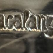 Large serving platter, silver-plated, Fracalanza, Brazil, 20th century.
