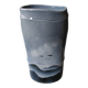 Vase Virebent in porcelain by Claire Debril, 1970s.