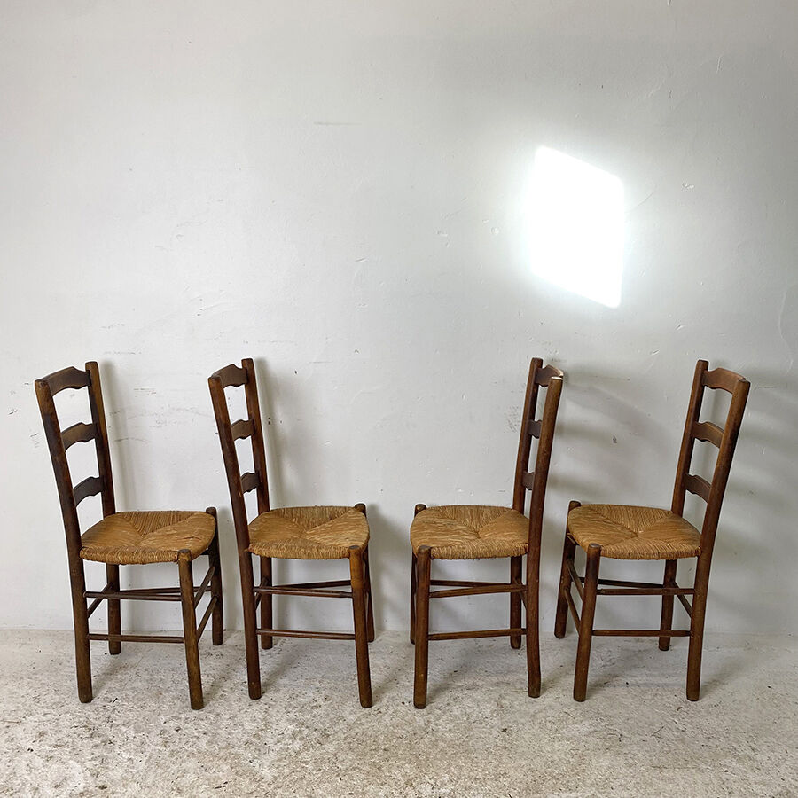 Set of 4 mulched chairs