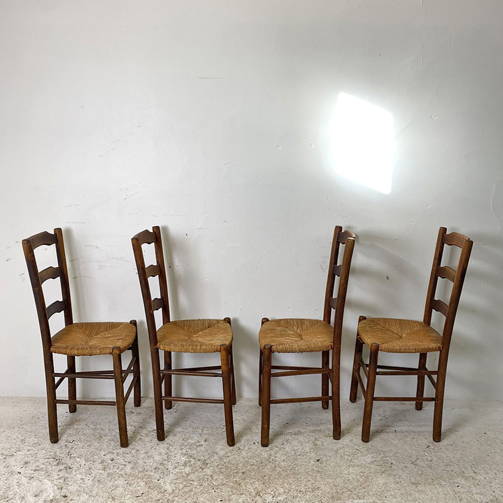 Set of 4 mulched chairs