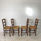 Set of 4 mulched chairs