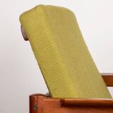 Danish Teak and fabric armchair by Børge Jensen & Sønner 1960.