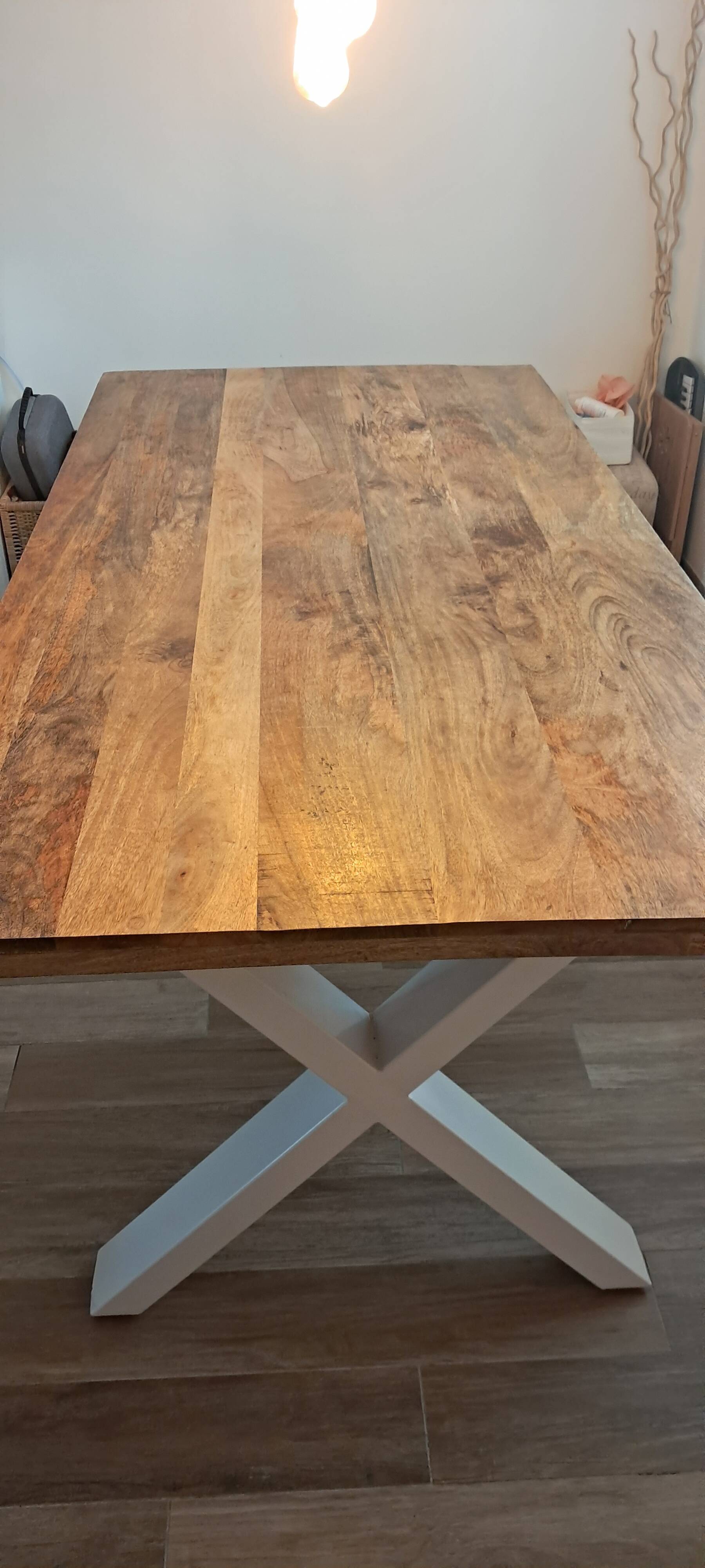 Mango wood dining table